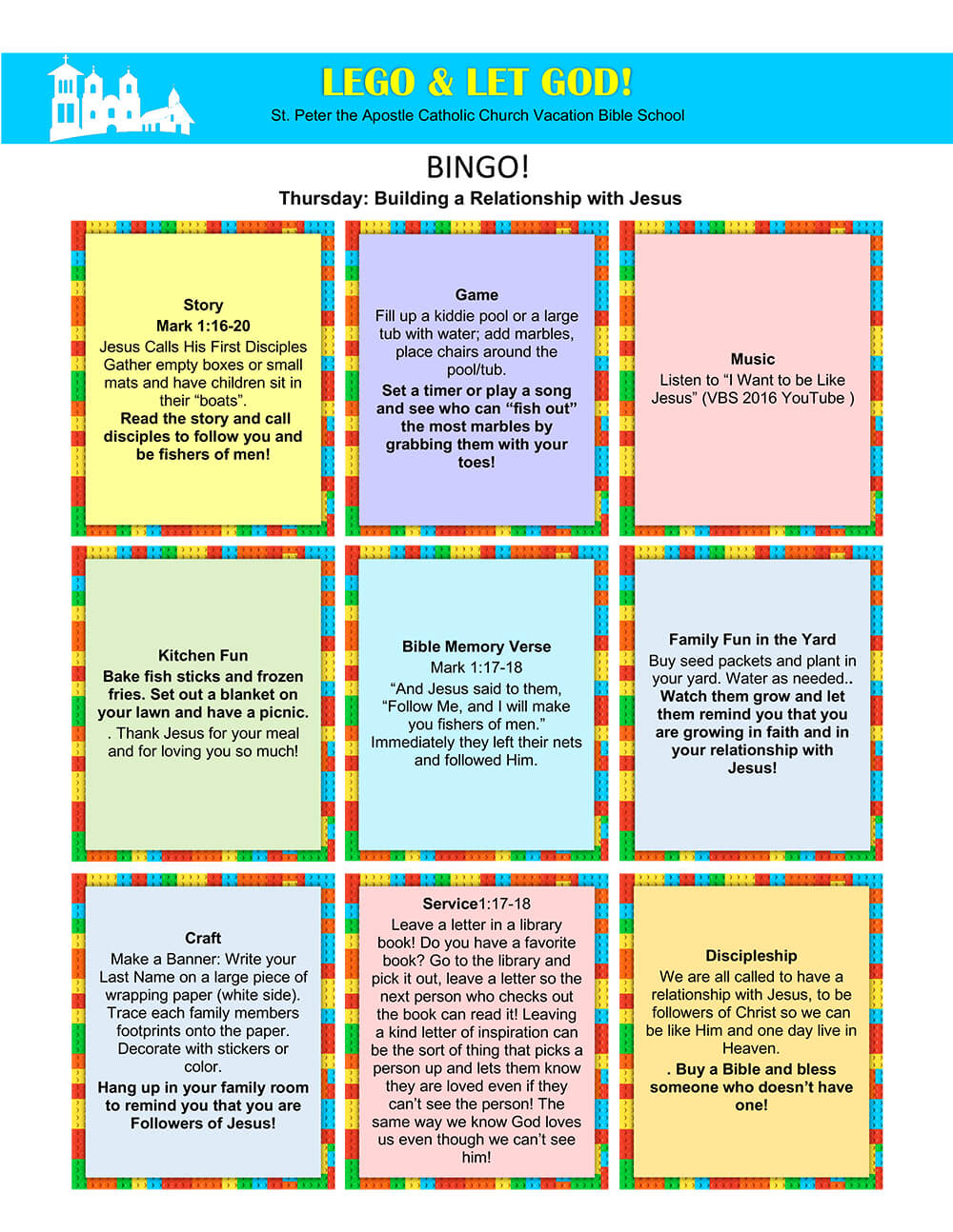 St. Peters VBS 2020 Bingo Cards Thursday.docx