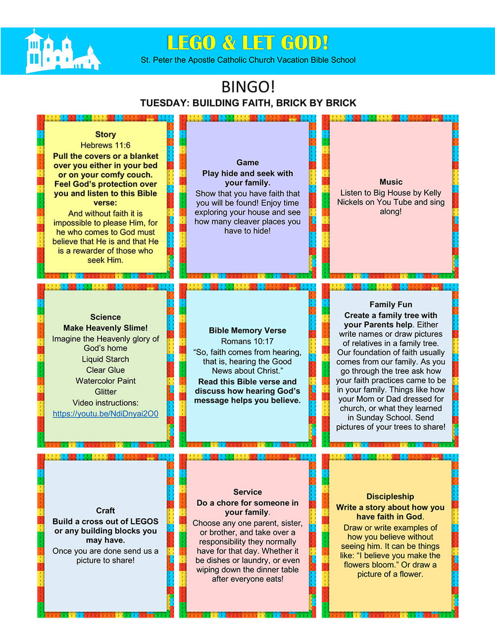 St. Peters VBS 2020 Bingo Cards Tuesday.docx
