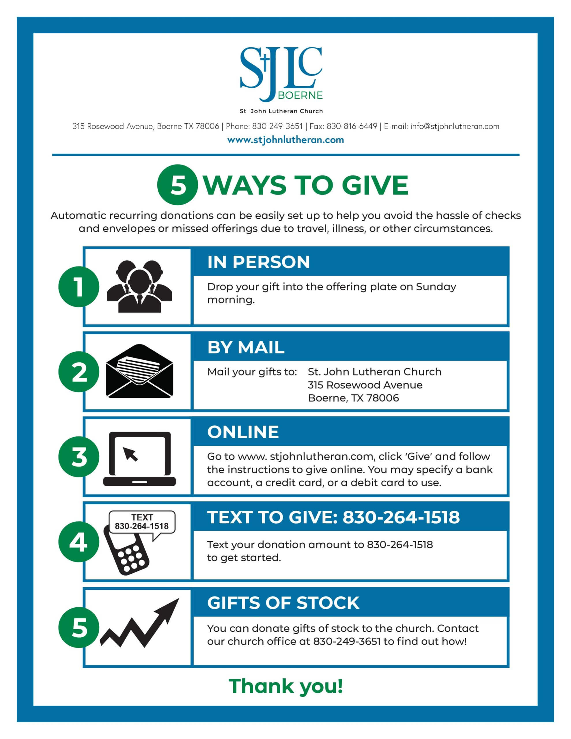 5 Ways to Give