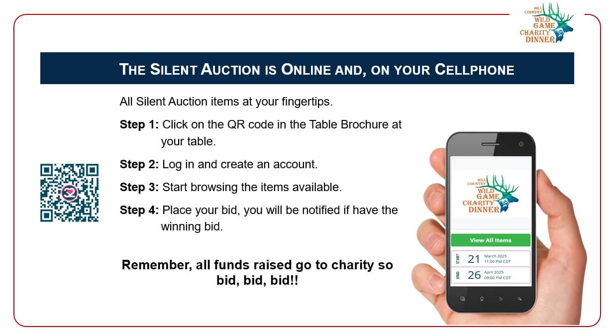 Silent Auction Instructions